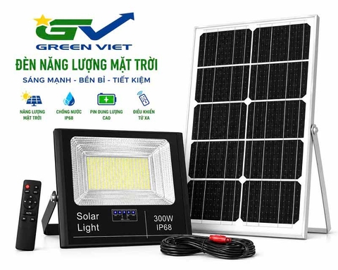 Đèn năng lượng mặt trời sân vườn LNZ.10300 Green Việt