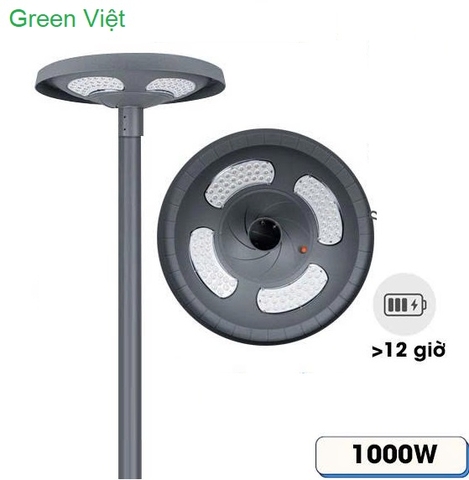 Đèn năng lượng mặt trời sân vườn UFO 1000W nhôm N.UFO.1000