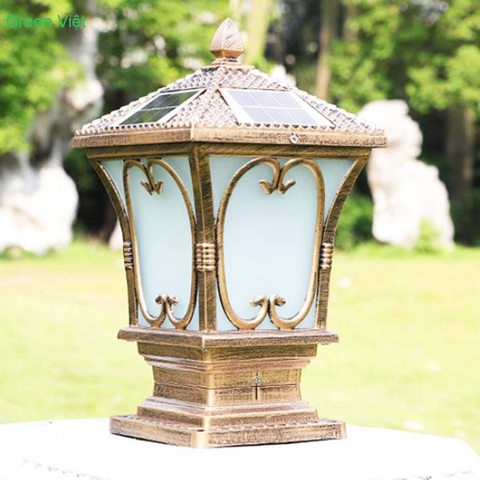 Đèn năng lượng mặt trời trụ cổng TC-7 trang trí sân vườn