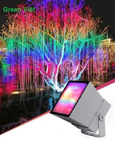 Đèn Pha Hắt Trang Trí Nhiều Màu 50W HNM04