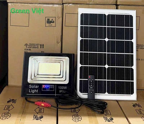 Đèn Năng Lượng Mặt Trời Pin Rời PL-100 100W