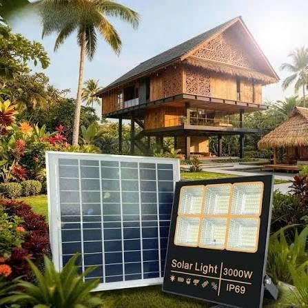Đèn Pha Năng Lượng Mặt Trời 3000W PLN3000 Công Suất Ảo