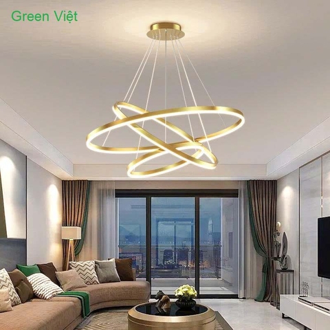 Đèn thả ba vòng trang trí DTT-12 Cao Cấp Nội Thất