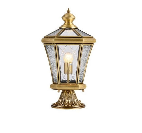 Đèn trụ cổng đồng trang trí TCDL03 Cổng Hàng Rào Biệt Thự 25Cm, 30Cm