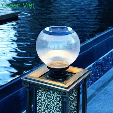 Đèn Trụ Cổng Năng Lượng Mặt Trời DTCG12-1 Đổi Màu RGB