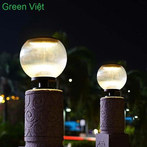 Đèn Trụ Cổng Năng Lượng Mặt Trời DTCG12-1 Đổi Màu RGB