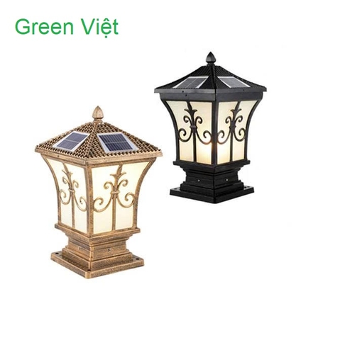 Đèn trụ cổng năng lượng mặt trời TT10 trang trí chiếu sáng