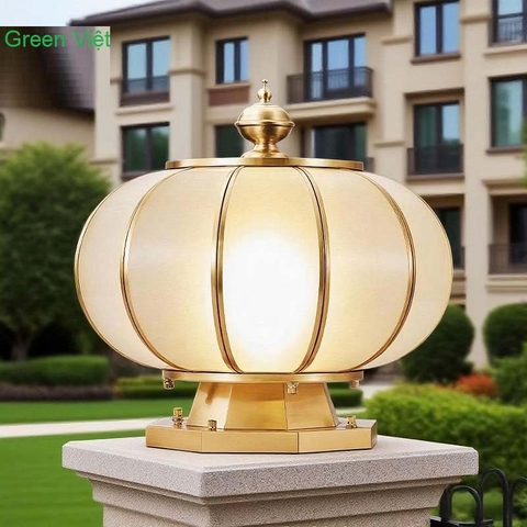 Đèn Trụ Cổng Tròn Năng Lượng Mặt Trời T25