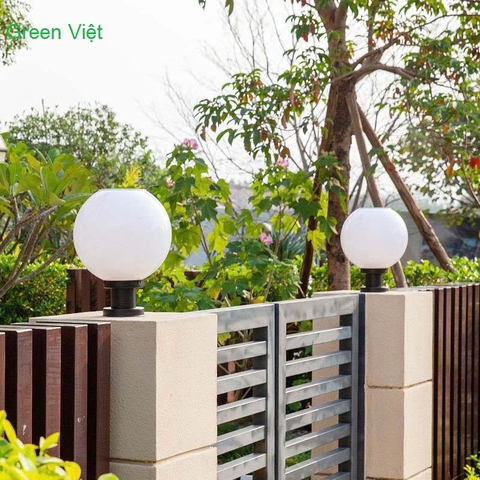 Đèn Trụ Cổng Tròn Năng Lượng Mặt Trời T30