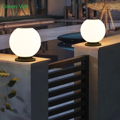 Đèn trụ tròn năng lượng mặt trời 25cm GV25
