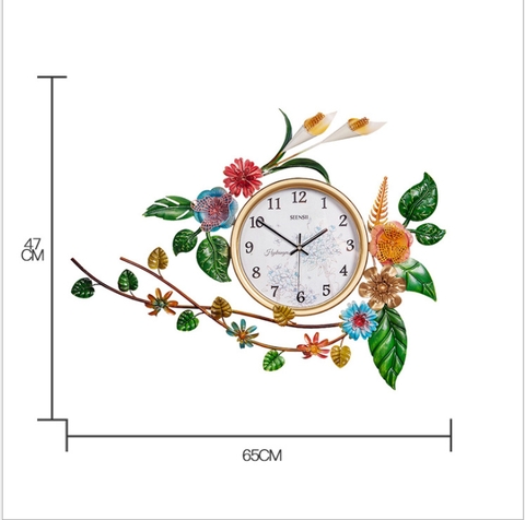 Đồng hồ trang trí nghệ thuật T1542 - decor nghệ thuật