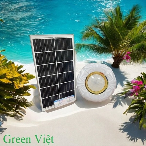 Đèn ốp trần DOTM-82024 năng lượng mặt trời 500W