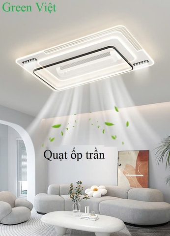 Đèn Quạt Ốp Trần QTDS02 Nội Thất Đẹp
