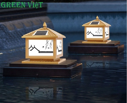 Đèn trụ năng lượng mặt trời TTNL405 trang trí sân vườn và cổng hàng rào