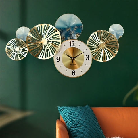 Đồng hồ trang trí nghệ thuật phòng khách T1549
