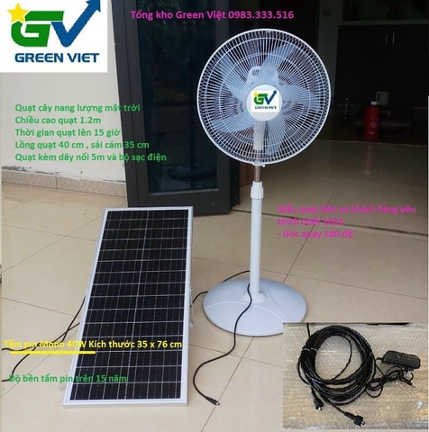 Quạt cây năng lượng mặt trời 25W