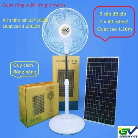 Quạt cây năng lượng mặt trời hàng tốt QCV25