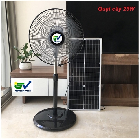 Quạt năng lượng mặt trời - Quạt cây Năng lượng solar light 25W DQ25