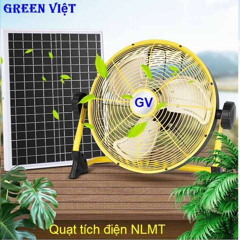 Quạt tích điện năng lượng mặt trời QNLV026 tốt
