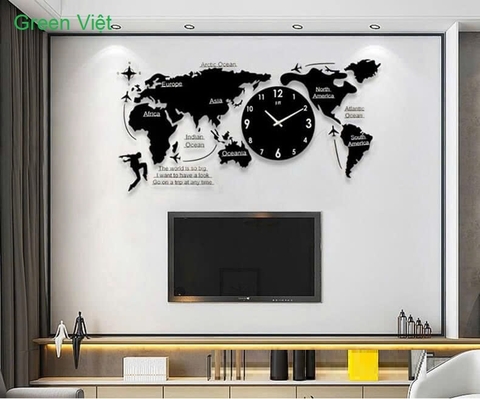 Đồng hồ trang trí hình bản đồ DHBD.23