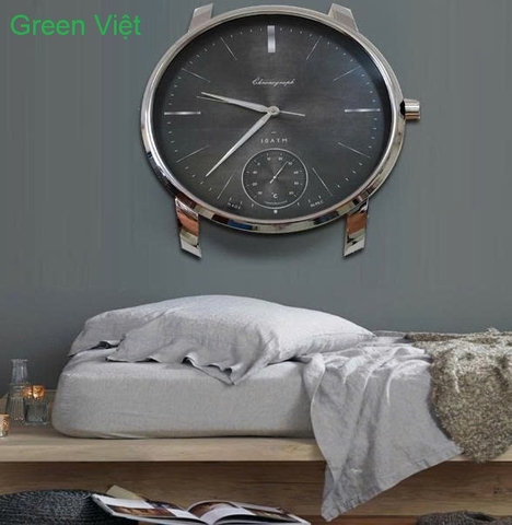 Đồng hồ treo tường nghệ thuật GV1-121 - Decor hiện đại KT 45cm