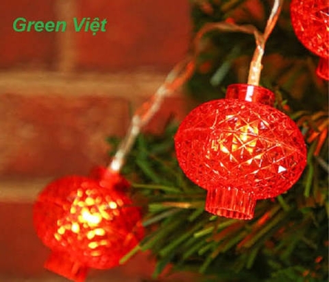 Dây led đèn lồng trang trí cây noel và tết DLL03