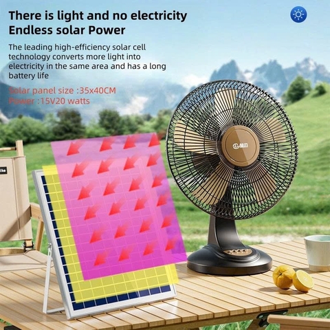 Quạt Tích Điện Cao Cấp pin Lithium-ion QGV1025