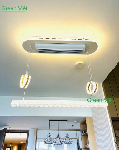 Quạt Đèn Ốp Trần QDTK0927 Phòng Ăn