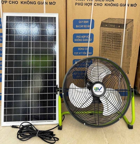 Quạt Treo Tường Năng Lượng Mặt Trời QT-26 Cao Cấp