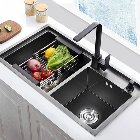 Bộ chậu rửa bát đa năng cao cấp inox 304 nhập khẩu thác nước CR304