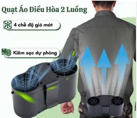 Quạt Tích Điện Đeo Thắt Lưng QDL02