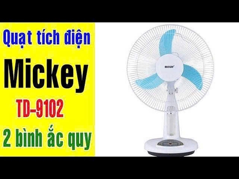 Quạt tích điện chất lượng - Quạt tích 2 bình ắc quy HONDA 12IN