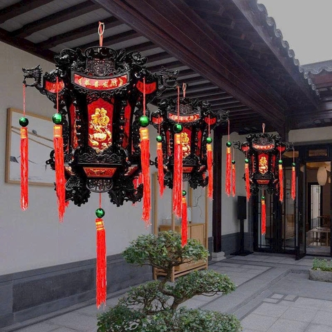 Đèn lồng trang trí PL05 nhấp nháy và xoay 360 độ