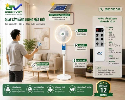 Quạt cây năng lượng mặt trời V218