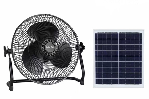 Quạt năng lượng mặt trời giá rẻ - Quạt tích điện