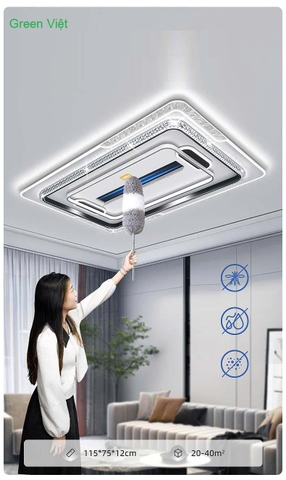 Quạt Đèn Ốp Trần Cao Cấp QDCT-26
