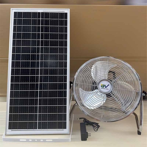 Quạt Năng Lượng Mặt Trời QTB26 Tích Điện Trên 16 Giờ