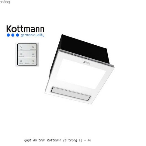 Quạt sưởi nhà tắm âm trần đa năng Kottmann K6 Hiện đại chính hãng