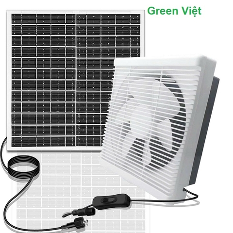 Quạt thông gió năng lượng mặt trời QTG01