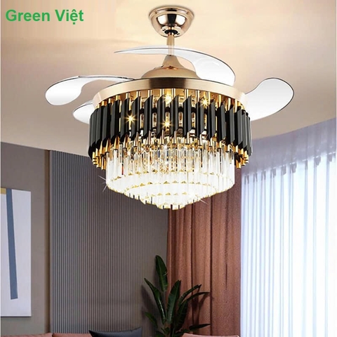 Quạt trần cánh cụp cánh xòa CCX03 Cao Cấp Green Việt