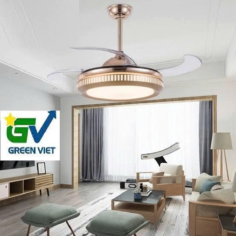 Quạt trần đèn cánh cụp xòe QTGVX05