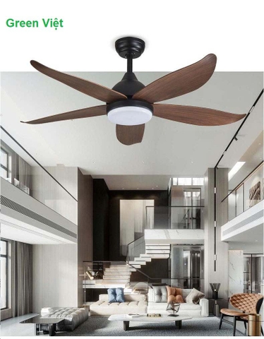 Quạt Trần Đèn Cánh Gỗ QTTG-142