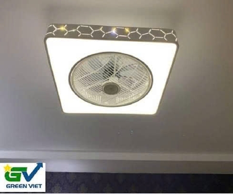 Quạt trần đèn hàn quốc QTD01 thích hợp trung cư và trần thấp