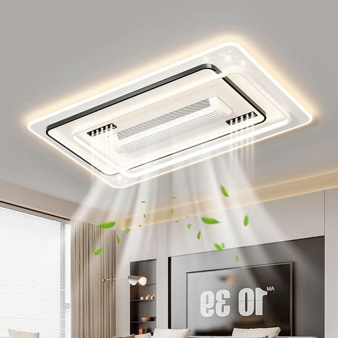 Quạt Trần Đèn Không Cánh Hiện Đại QTKC03 - Quạt Tốt Green Việt