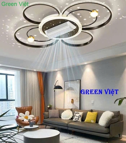 Quạt trần đèn QTDG-52 Hót nhất Green Việt