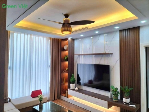 Quạt trần đèn trang trí cao cấp QGV7158.8 mẫu mới