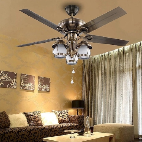 Quạt trần đèn trang trí CD183 Green Việt