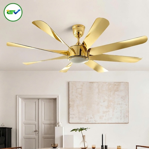 Quạt trần đèn trang trí CD184 Mạ Vàng Chất Lượng Green Việt