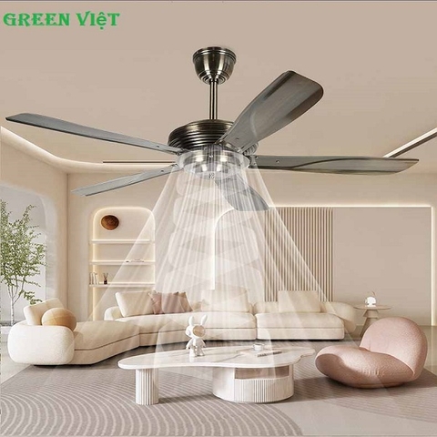 Quạt trần lắp phòng khách QT01 sang trọng