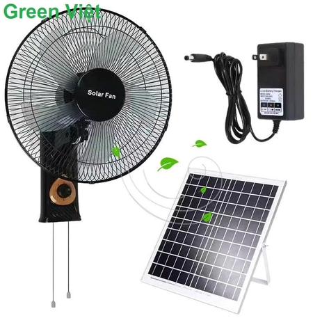 Quạt Treo Tường Năng Lượng Mặt Trời QT-26 Cao Cấp